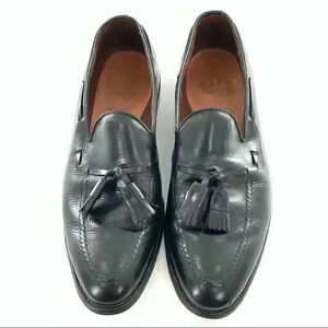 Allen Edmonds Grayson mean loafers size 9.5 black shell cordovan leather